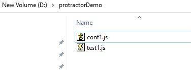 spec and config files in protractor